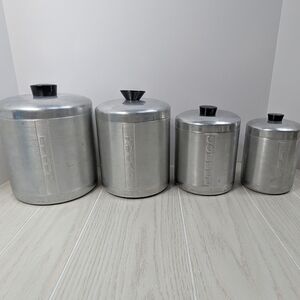 Stainless Steel Kitchen Canister Set
